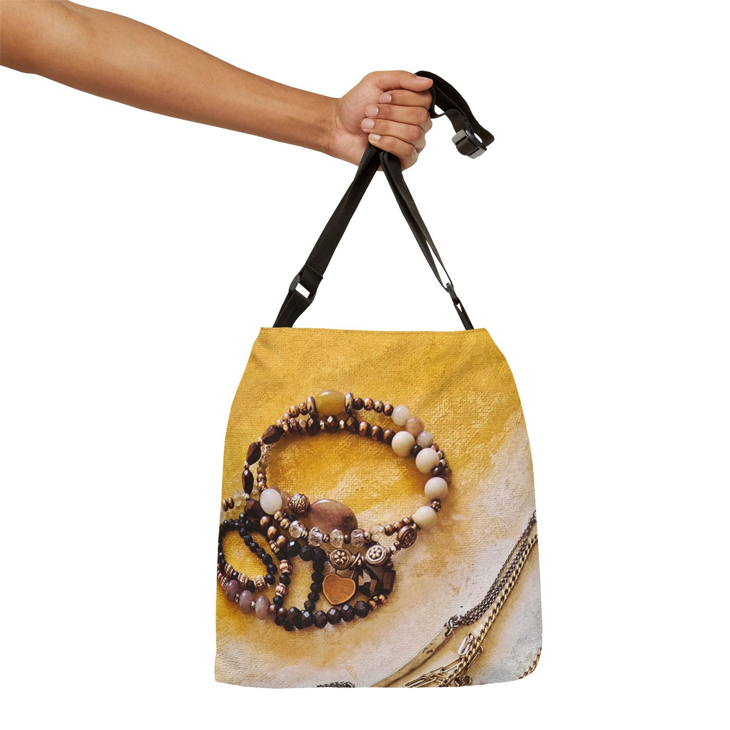 Vintage Jewelry Tote Bag — Adjustable Shoulder Tote