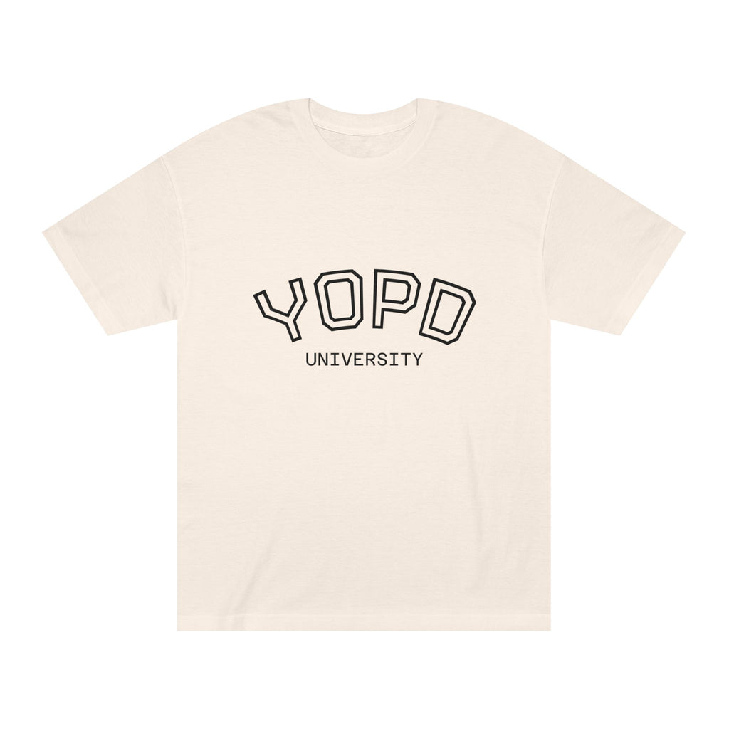 YOPD University Tee - College-Style Vintage Campus Shirt