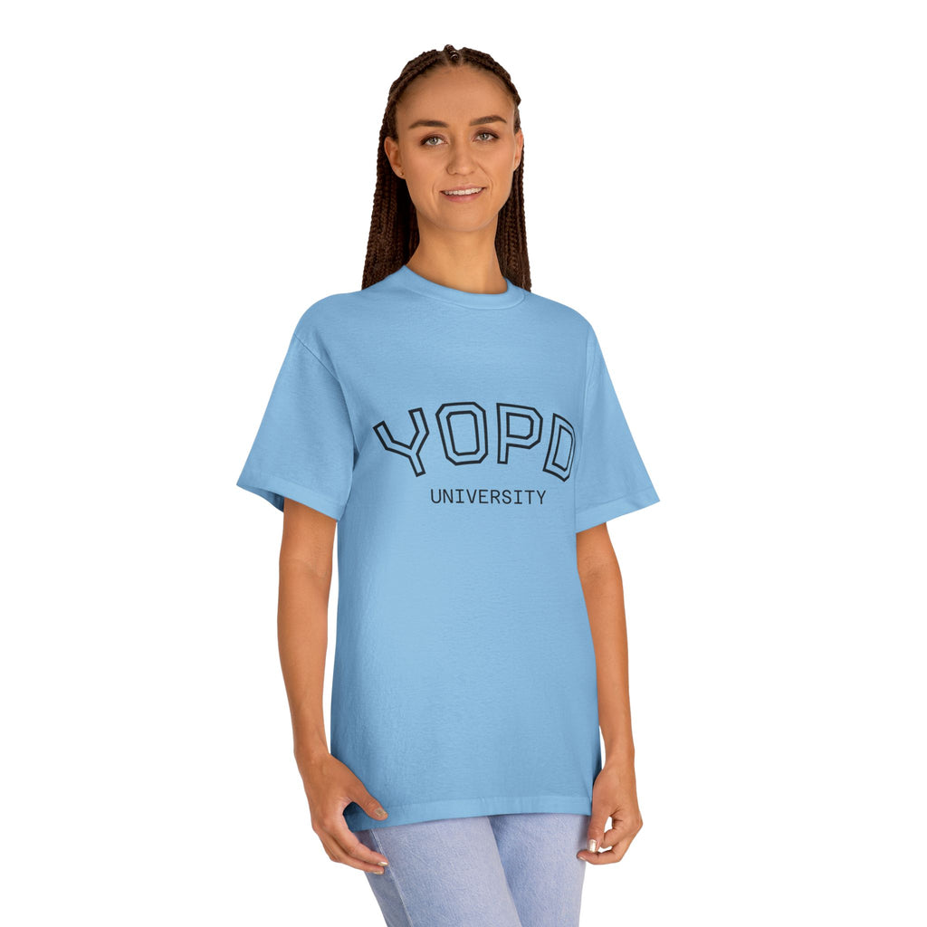 YOPD University Tee - College-Style Vintage Campus Shirt