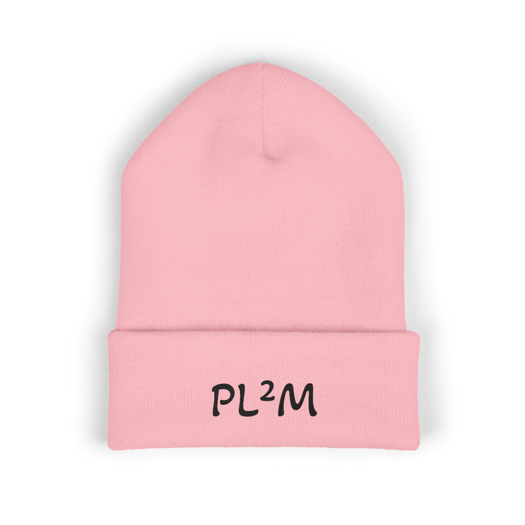 Embroidered 'PL2M' ( Parkinson's Looks Like Me) Cuffed Beanie - Classic Knit Winter Hat