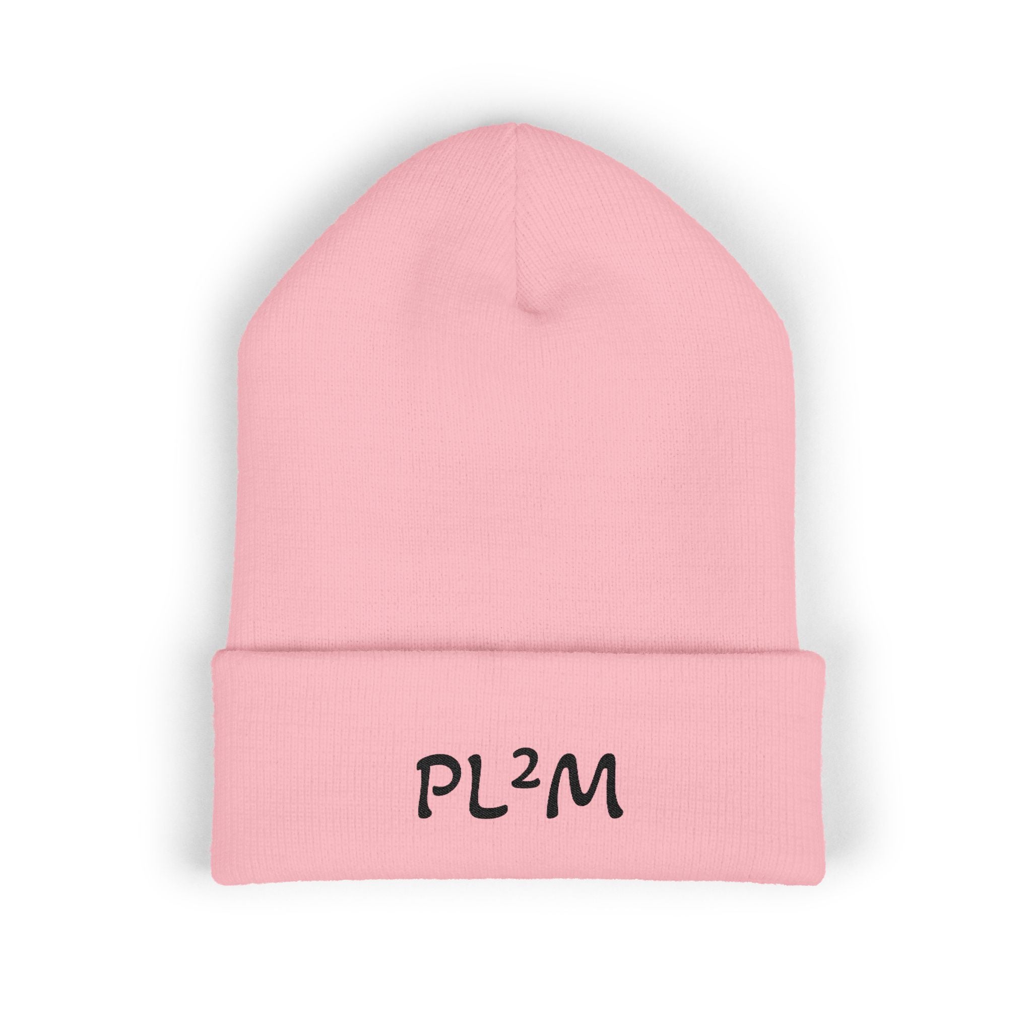 Embroidered 'PL2M' ( Parkinson's Looks Like Me) Cuffed Beanie - Classic Knit Winter Hat