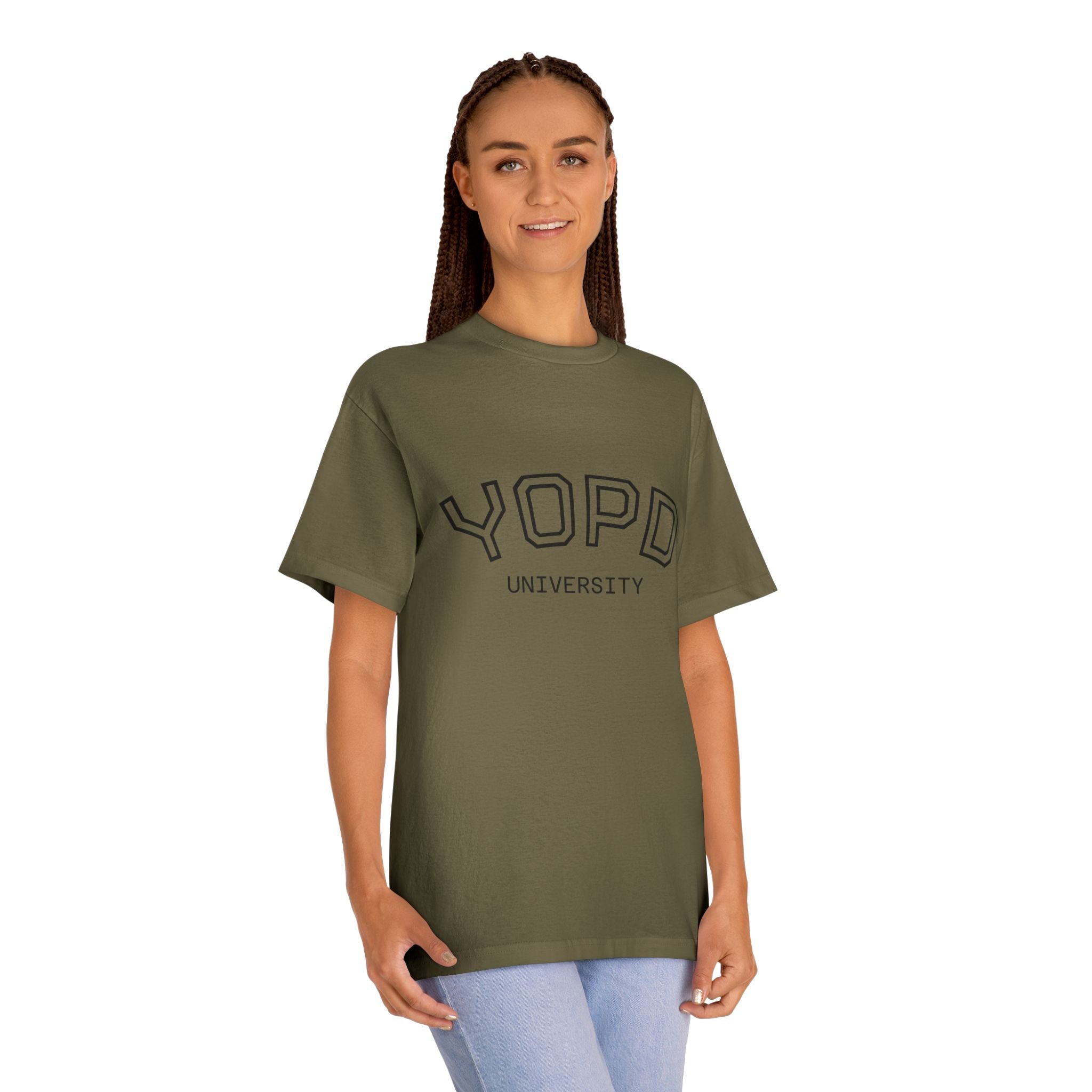 YOPD University Tee - College-Style Vintage Campus Shirt