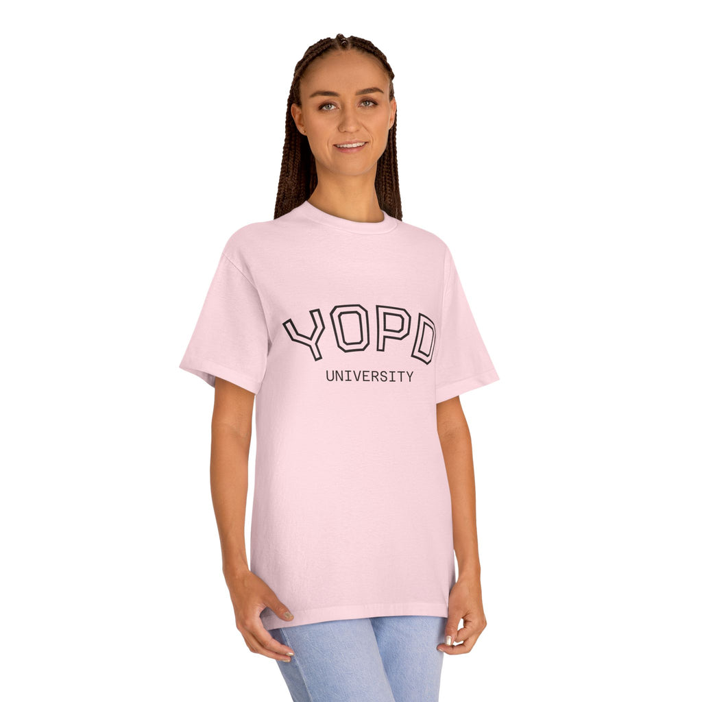 YOPD University Tee - College-Style Vintage Campus Shirt