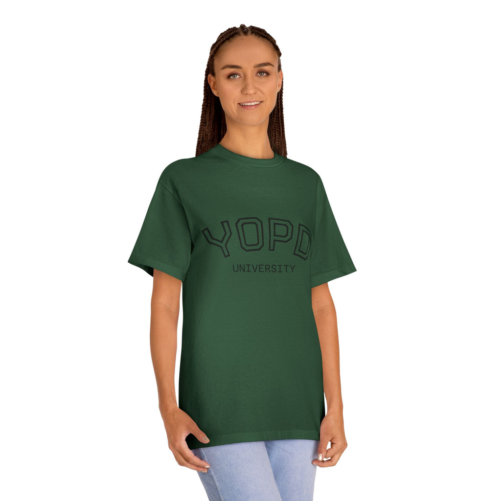 YOPD University Tee - College-Style Vintage Campus Shirt