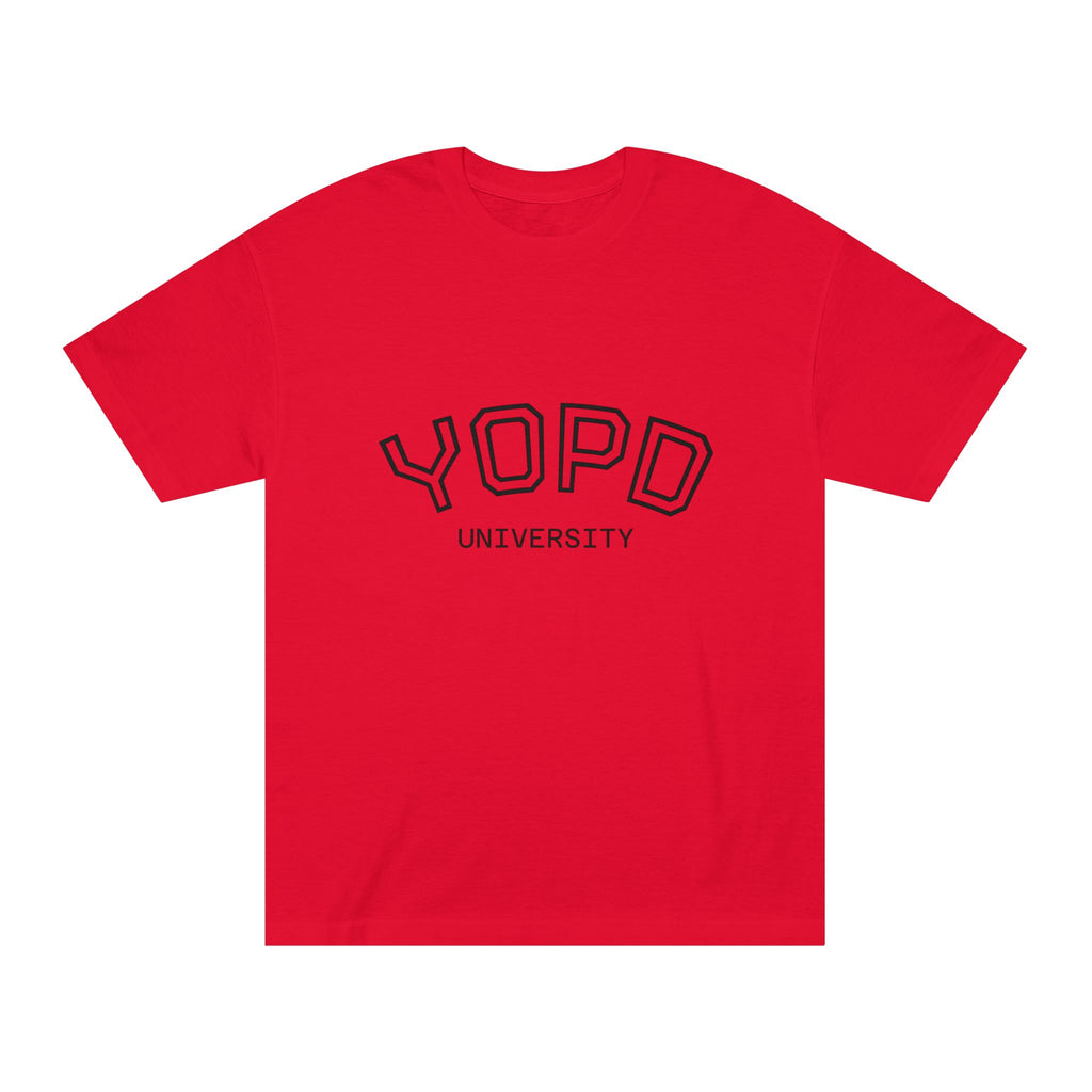 YOPD University Tee - College-Style Vintage Campus Shirt