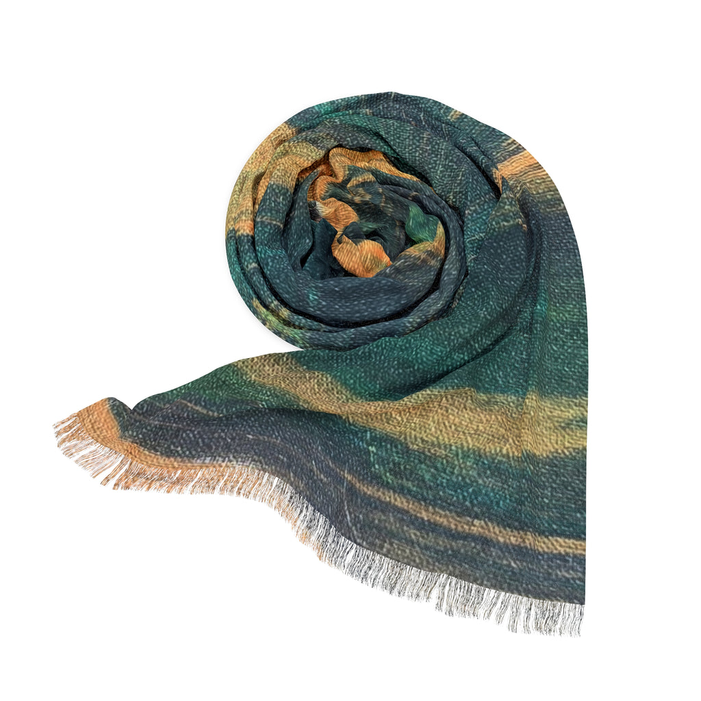 Boho Minimalist Light Scarf, Handcrafted Summer Wrap, Lightweight Beach Scarf, Stylish Fashion Accessory, Ideal Gift for Her