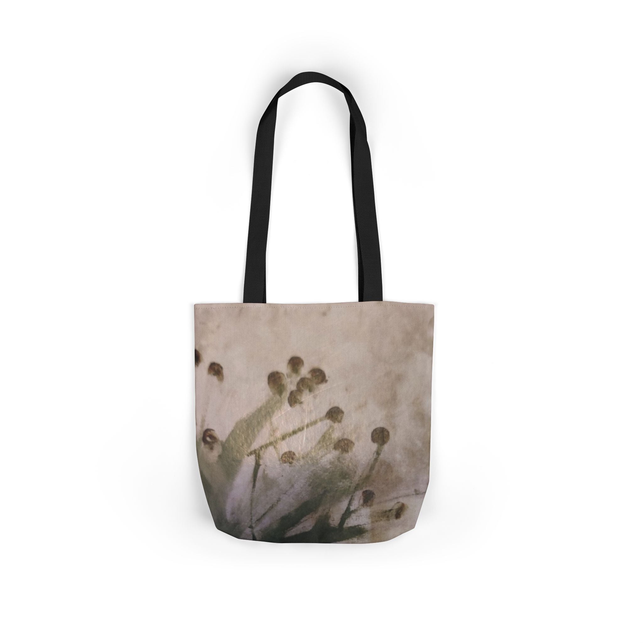Floral Print Canvas Tote Bag with 5-Color Straps, Eco-Friendly Grocery Bags, Stylish Beach Tote, Reusable Shopping Bag, Gift for Her