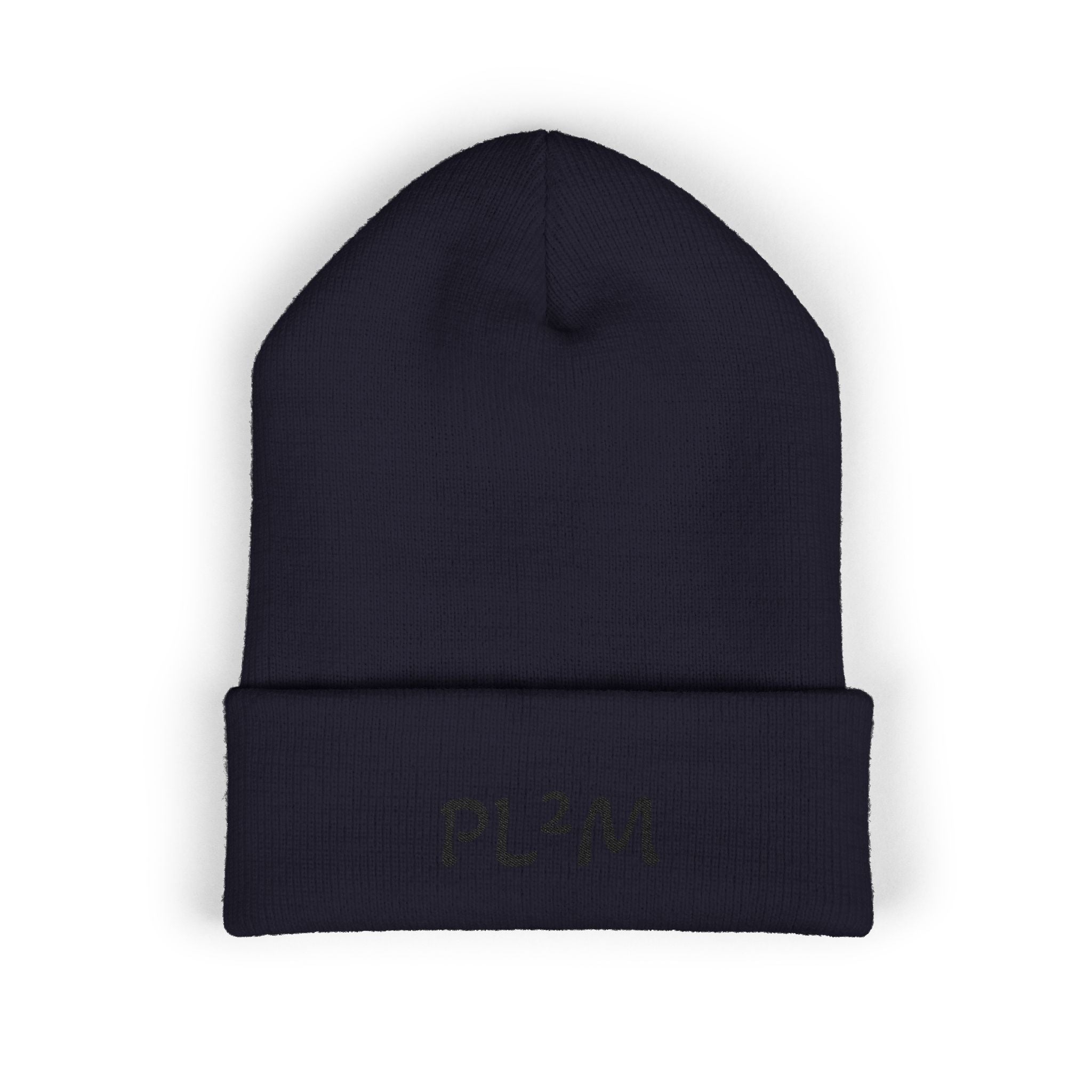 Embroidered 'PL2M' ( Parkinson's Looks Like Me) Cuffed Beanie - Classic Knit Winter Hat