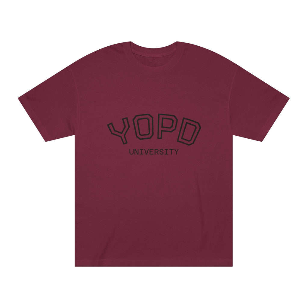 YOPD University Tee - College-Style Vintage Campus Shirt