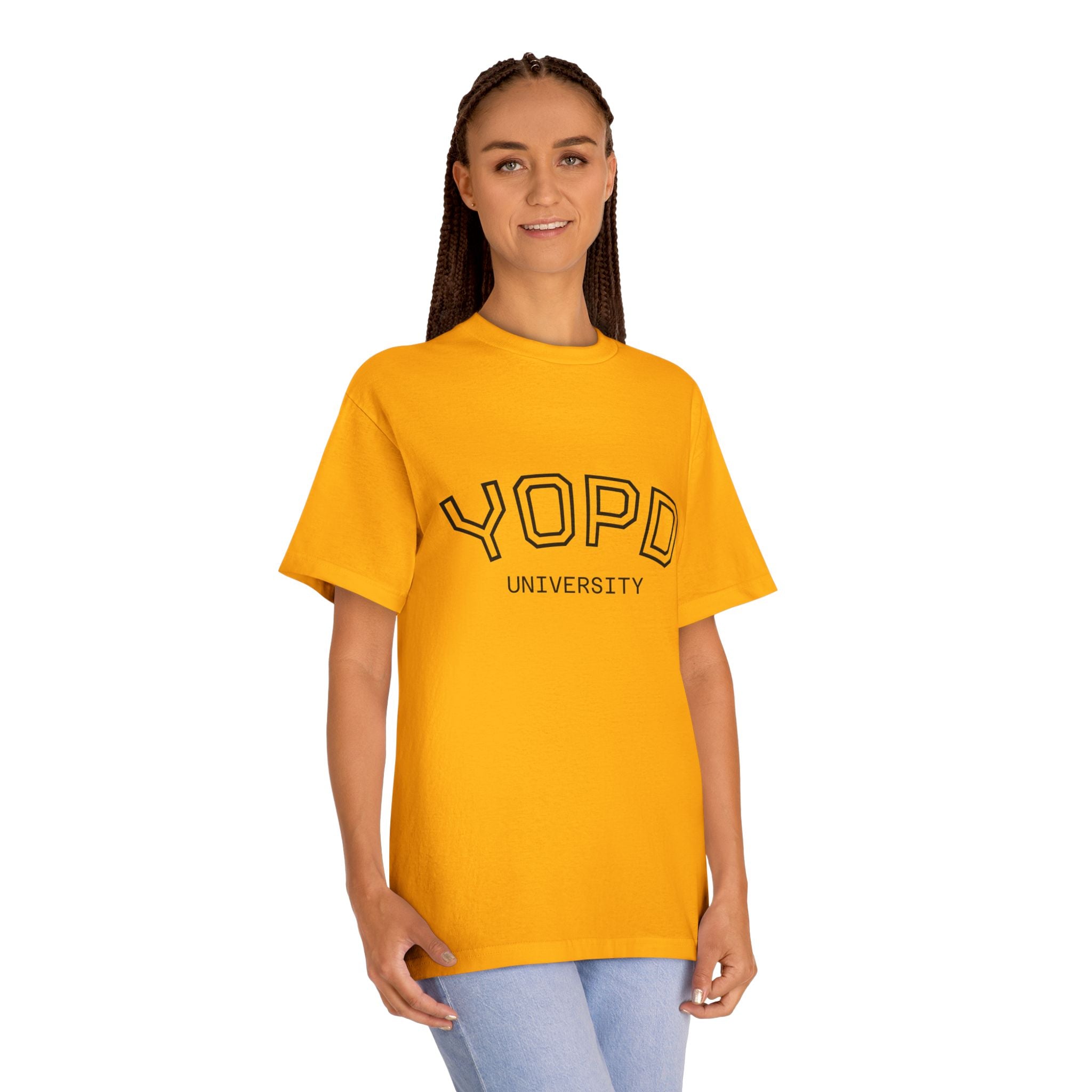 YOPD University Tee - College-Style Vintage Campus Shirt