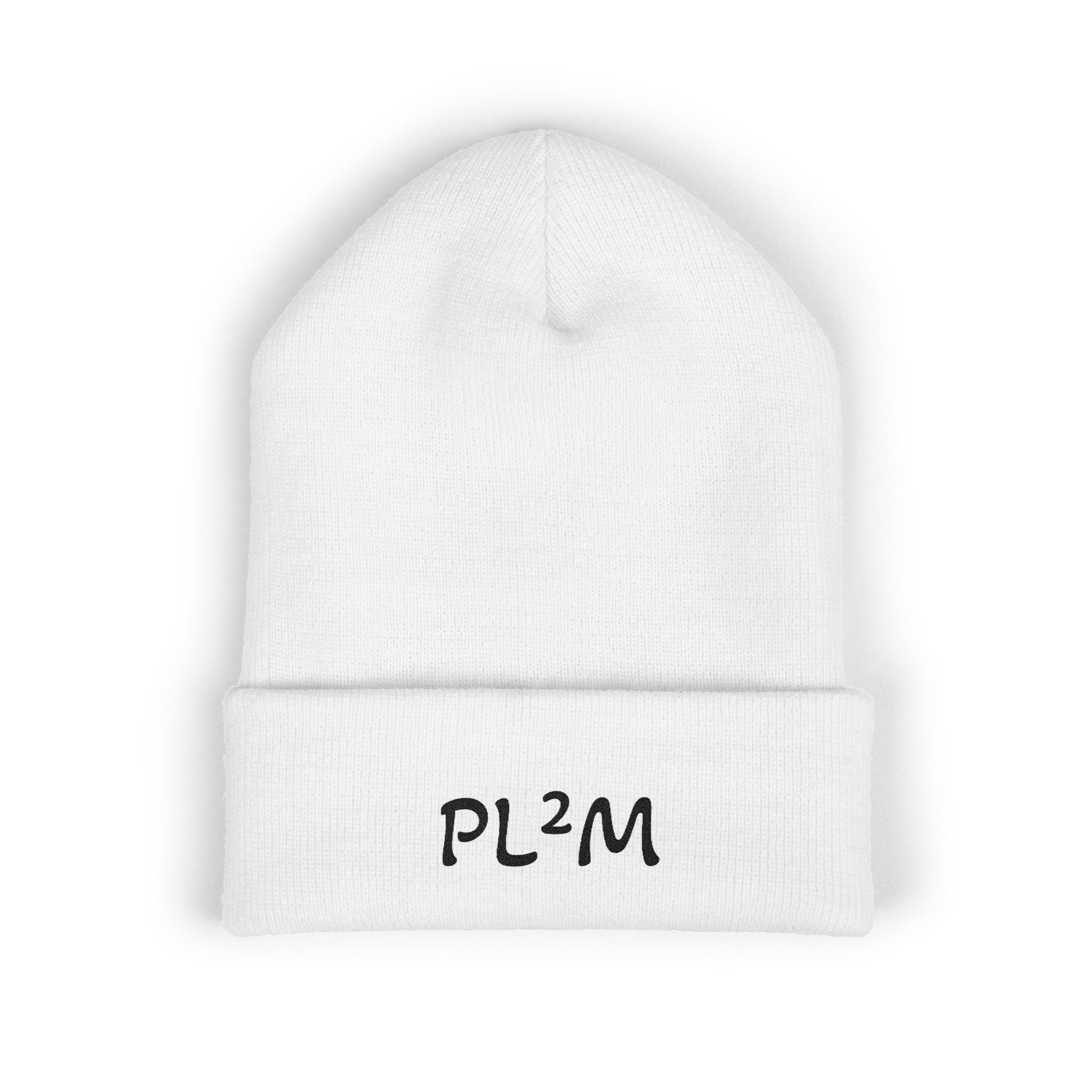 Embroidered 'PL2M' ( Parkinson's Looks Like Me) Cuffed Beanie - Classic Knit Winter Hat