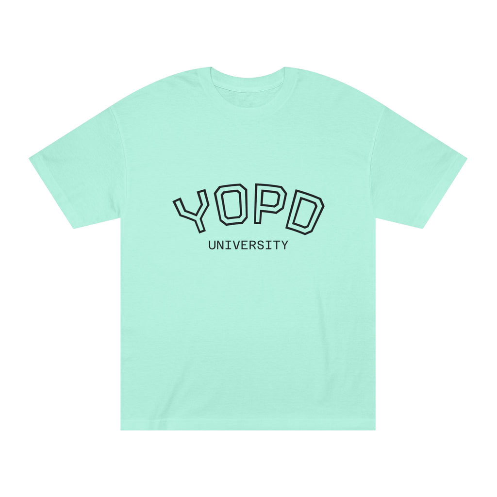 YOPD University Tee - College-Style Vintage Campus Shirt