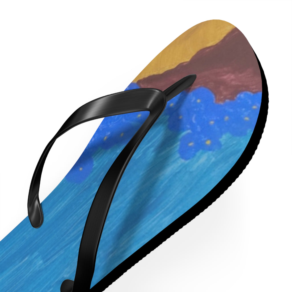 Trendy Artistic Flip Flops | Summer Vibes | Beachwear | Gift for Her | Unique Sandals | Vacation Essential