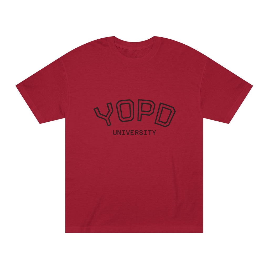 YOPD University Tee - College-Style Vintage Campus Shirt