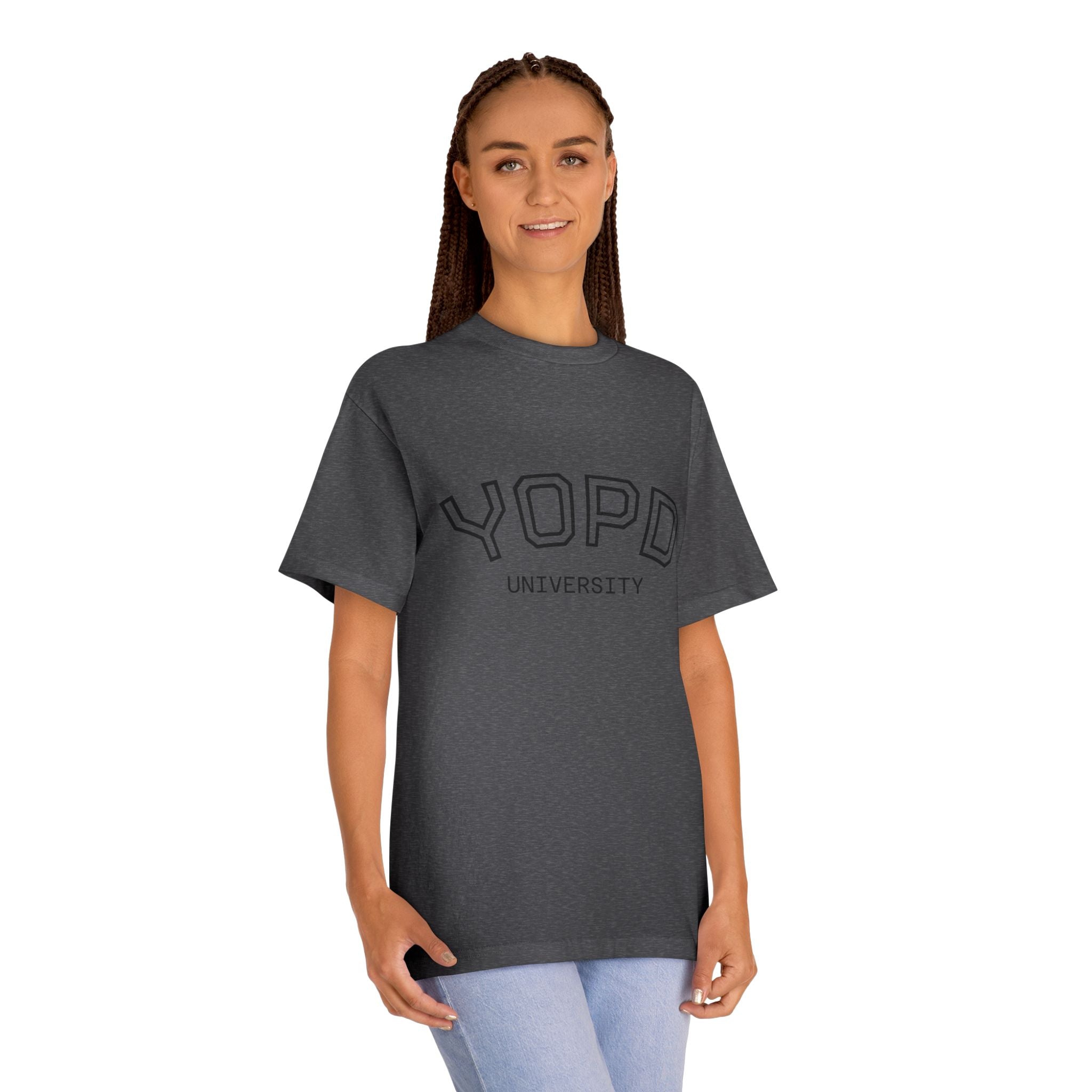 YOPD University Tee - College-Style Vintage Campus Shirt