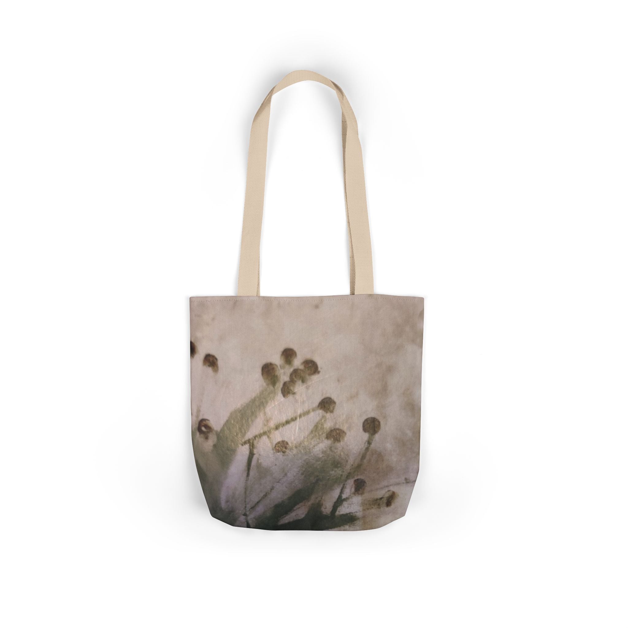 Floral Print Canvas Tote Bag with 5-Color Straps, Eco-Friendly Grocery Bags, Stylish Beach Tote, Reusable Shopping Bag, Gift for Her