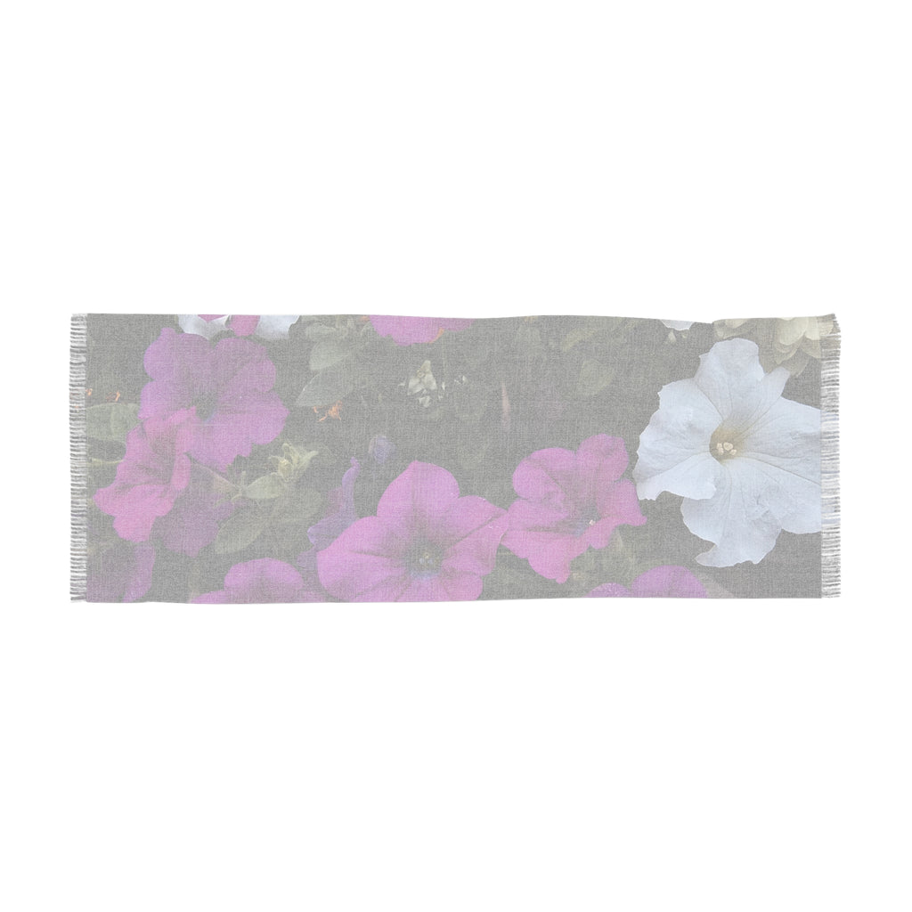Floral Light Scarf - Perfect for Spring & Summer, Fashion Accessory, Gift for Her, Lightweight Wrap, Flower Design