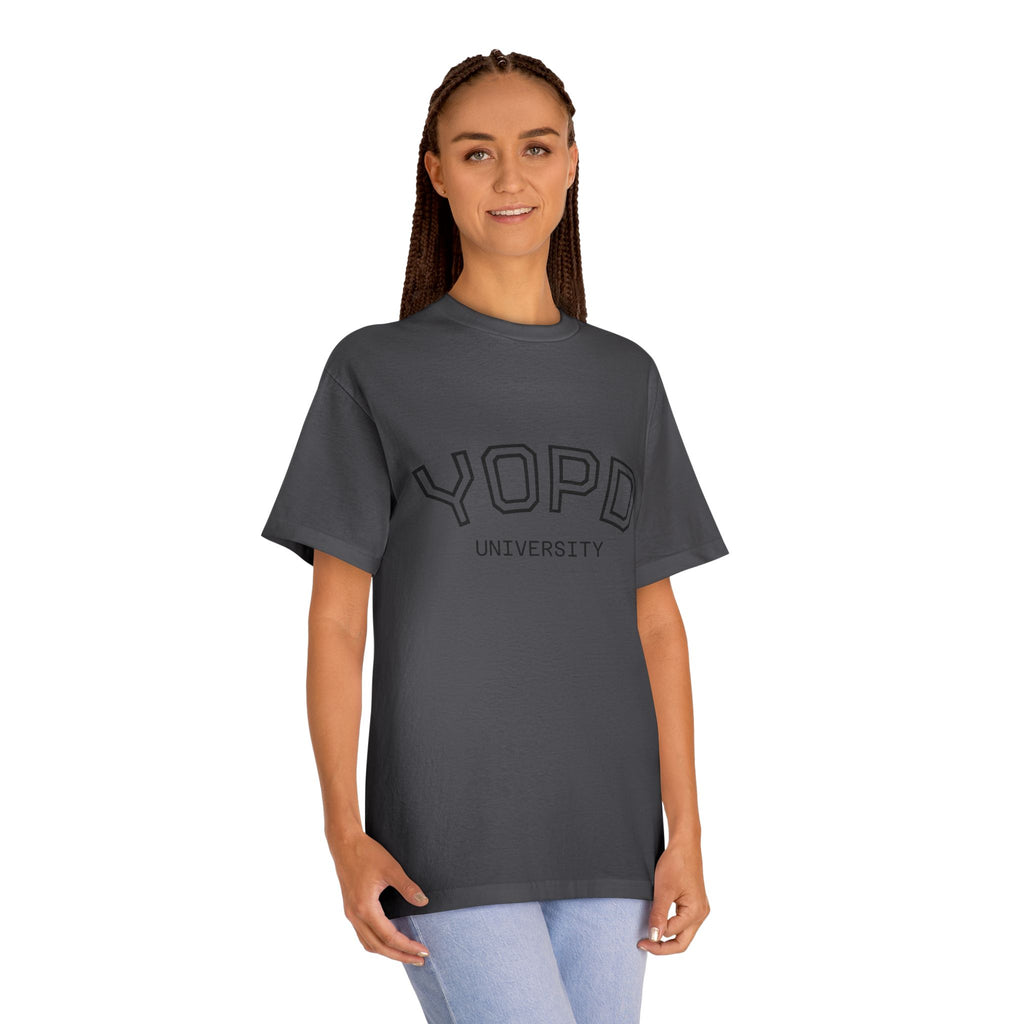 YOPD University Tee - College-Style Vintage Campus Shirt