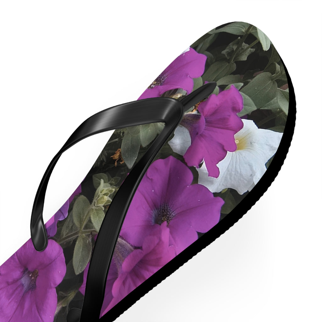 Floral Flip Flops | Summer Beach Sandals, Vacation Footwear, Garden Party Shoes, Boho Style Footwear, Gift for Her