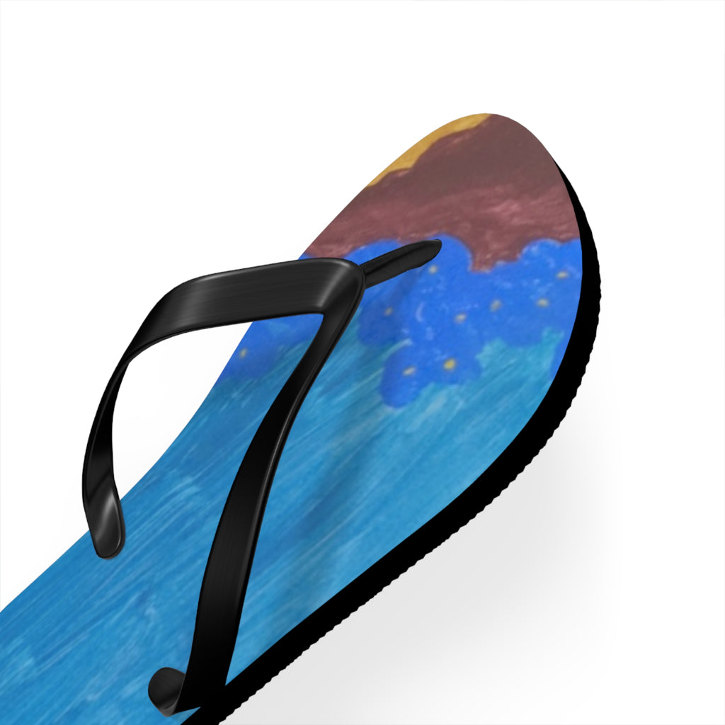 Trendy Artistic Flip Flops | Summer Vibes | Beachwear | Gift for Her | Unique Sandals | Vacation Essential