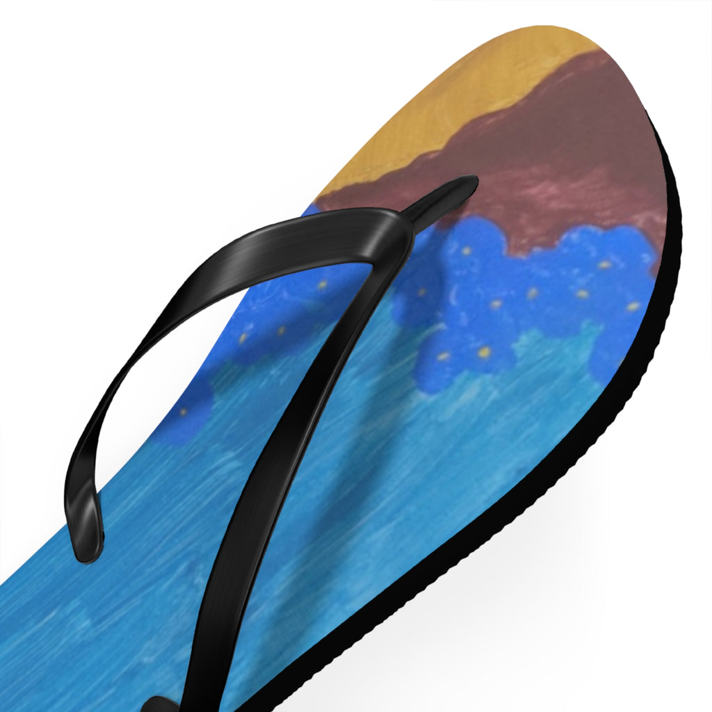 Trendy Artistic Flip Flops | Summer Vibes | Beachwear | Gift for Her | Unique Sandals | Vacation Essential