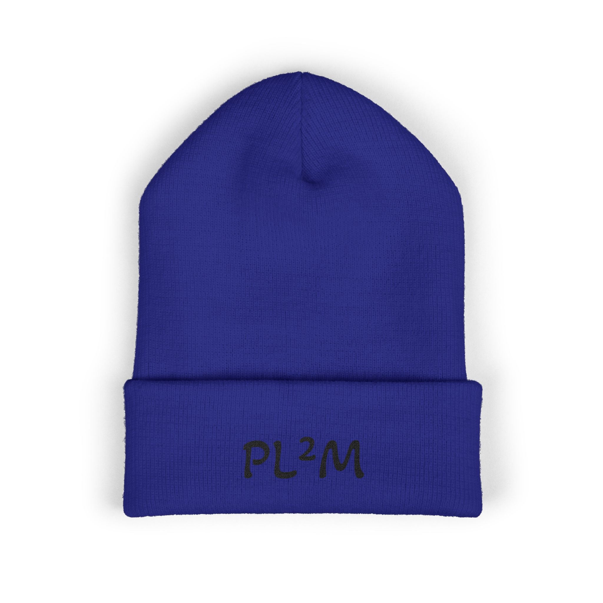 Embroidered 'PL2M' ( Parkinson's Looks Like Me) Cuffed Beanie - Classic Knit Winter Hat