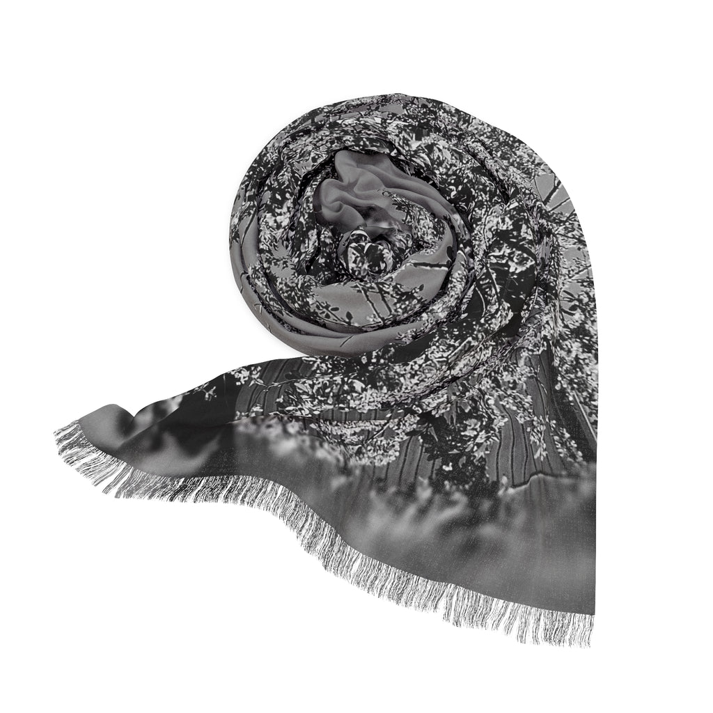 Elegant Floral Scarf, Lightweight Neck Wrap Women's Fashion Accessory, Spring Summer Shawl, Gift for Her, Mother's Day Gift