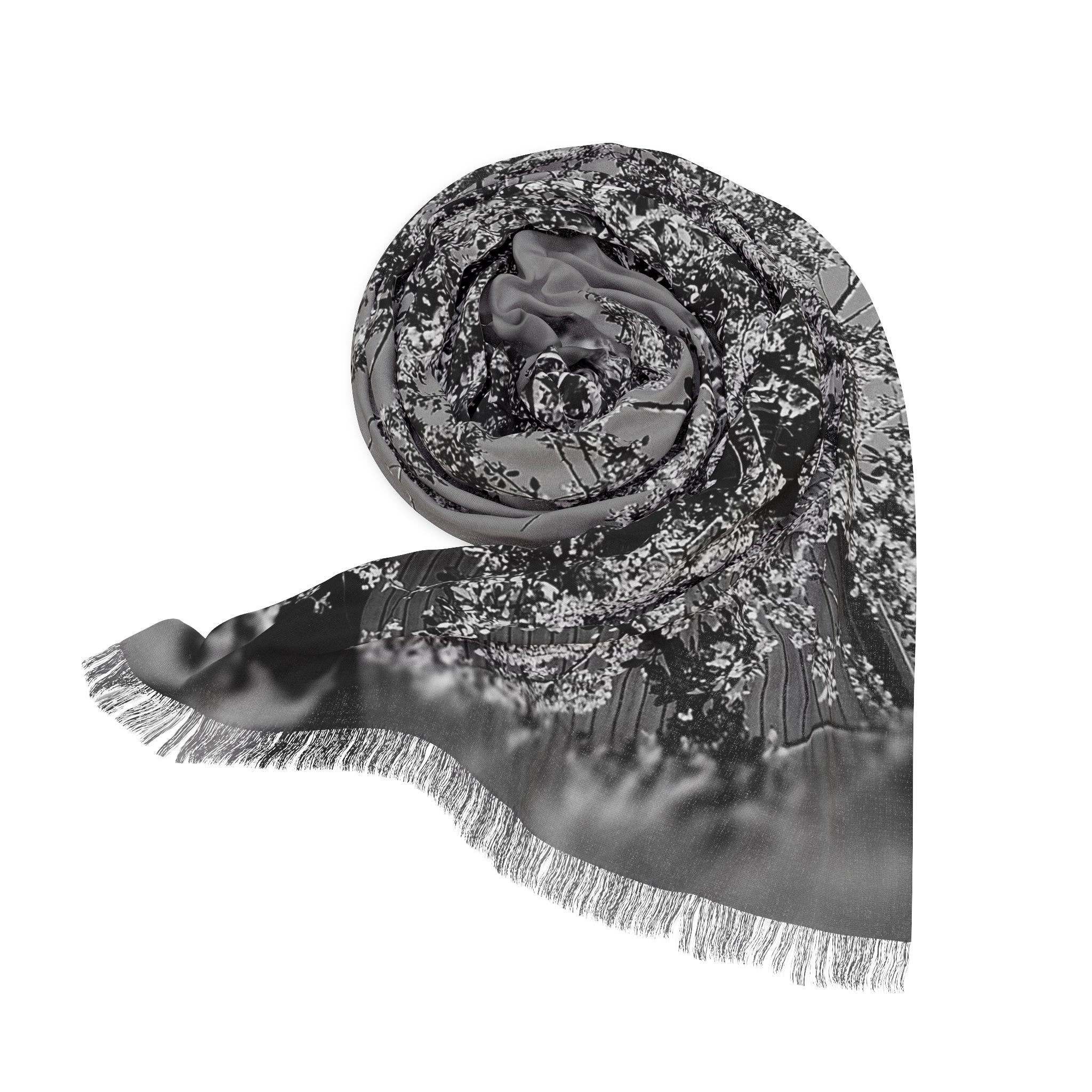 Elegant Floral Scarf, Lightweight Neck Wrap Women's Fashion Accessory, Spring Summer Shawl, Gift for Her, Mother's Day Gift