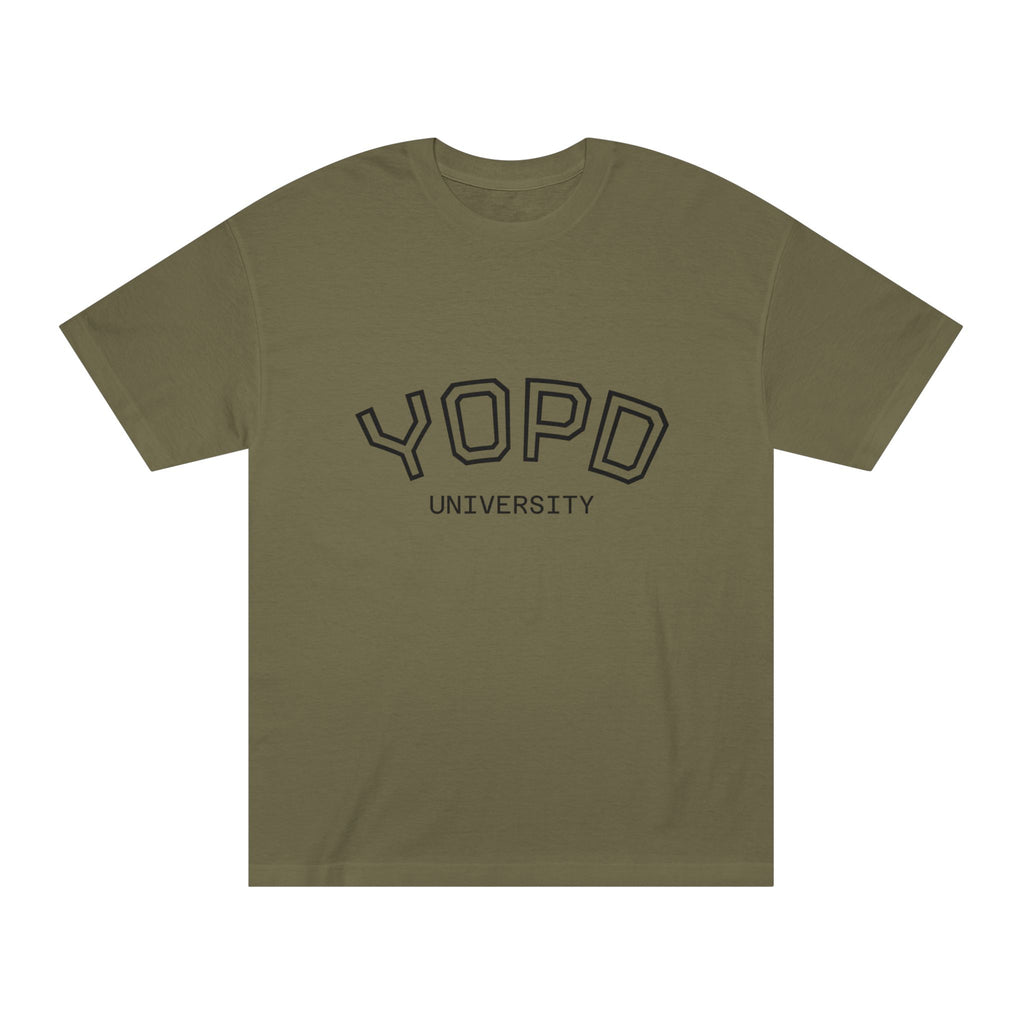 YOPD University Tee - College-Style Vintage Campus Shirt