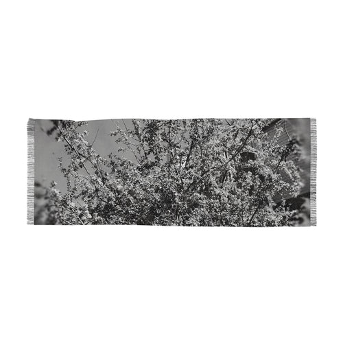 Elegant Floral Scarf, Lightweight Neck Wrap Women's Fashion Accessory, Spring Summer Shawl, Gift for Her, Mother's Day Gift