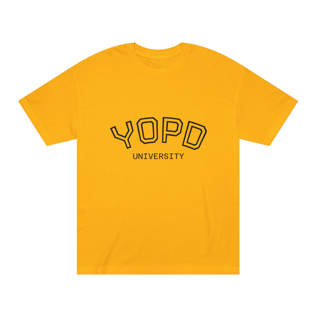 YOPD University Tee - College-Style Vintage Campus Shirt