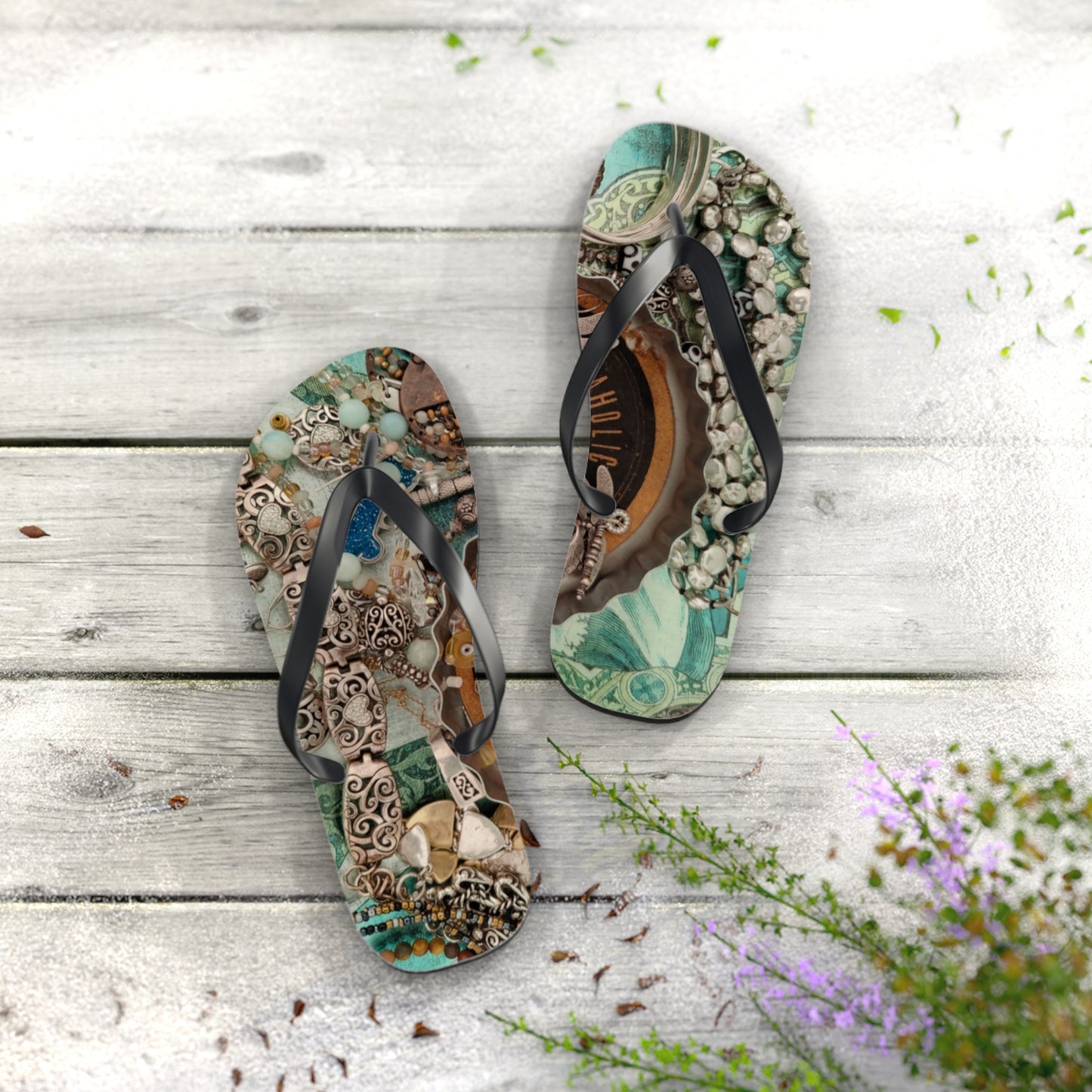 Bohemian Flip Flops | Beach Footwear, Summer Style, Vacation Essentials, Outdoor Fun, Personalized Gift