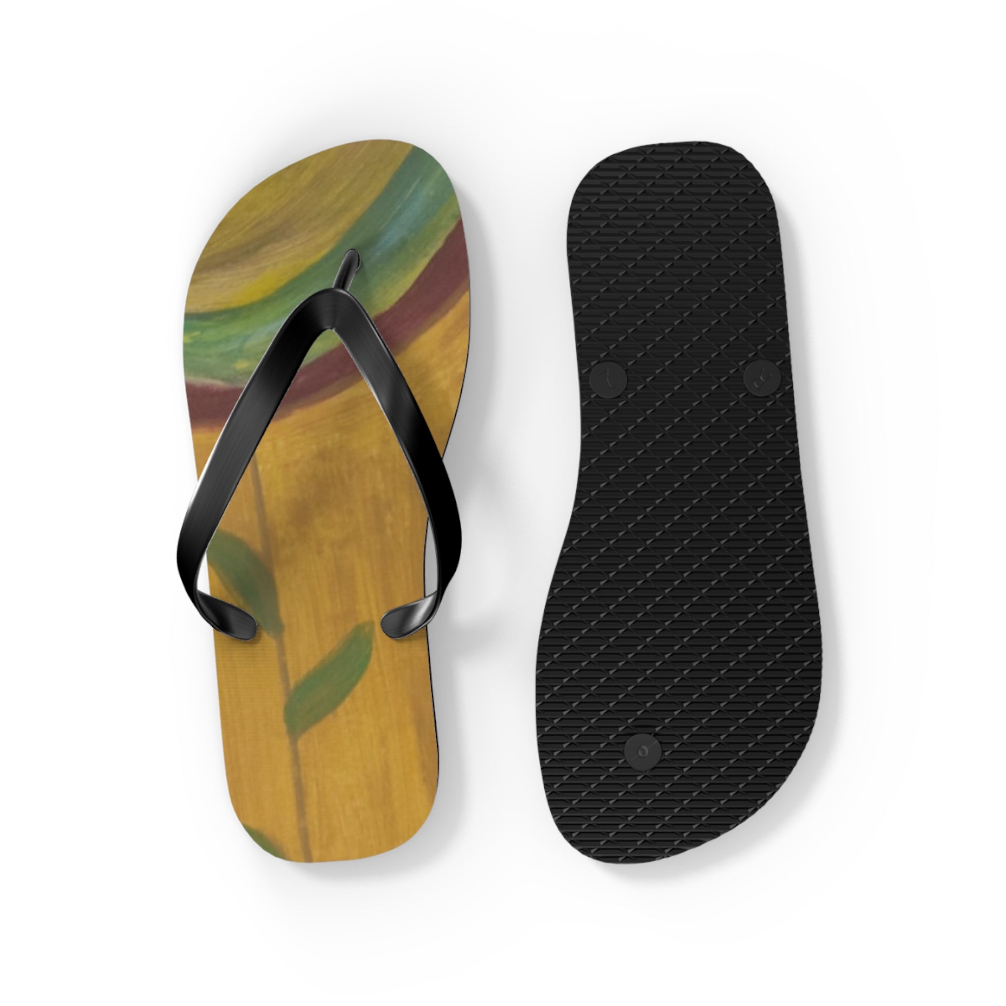 Trendy Artistic Flip Flops | Summer Vibes | Beachwear | Gift for Her | Unique Sandals | Vacation Essential