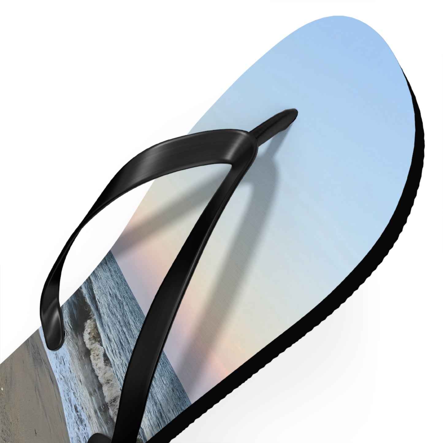 Beach Sunset Flip Flops, Summer Sandals, Vacation Footwear, Ocean Vibe Slippers, Pool Party Essentials