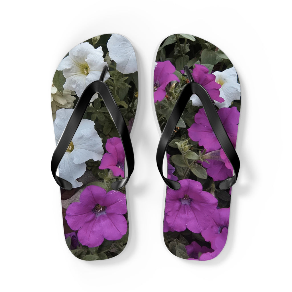 Floral Flip Flops | Summer Beach Sandals, Vacation Footwear, Garden Party Shoes, Boho Style Footwear, Gift for Her