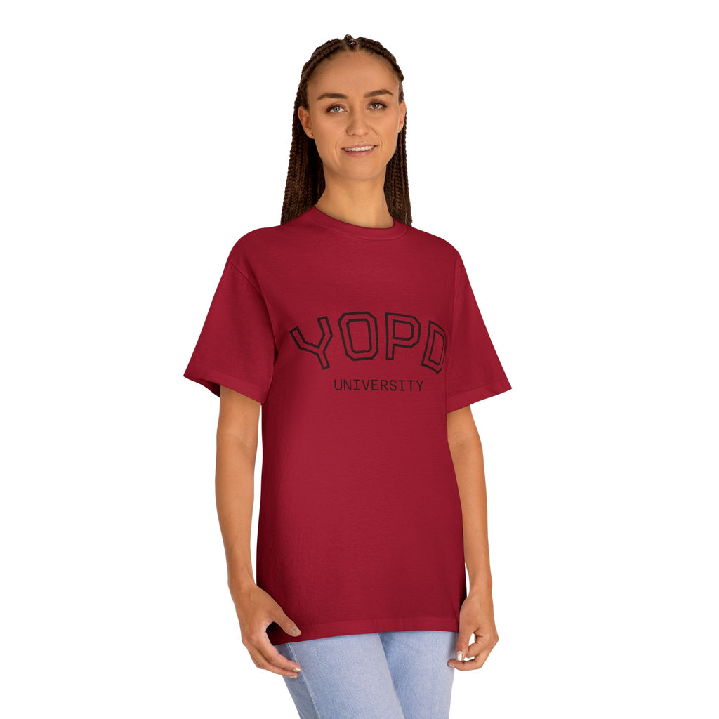 YOPD University Tee - College-Style Vintage Campus Shirt