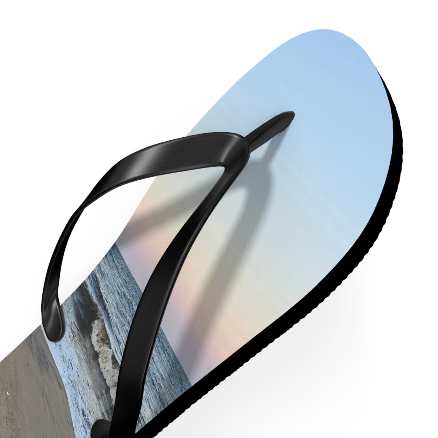 Beach Sunset Flip Flops, Summer Sandals, Vacation Footwear, Ocean Vibe Slippers, Pool Party Essentials