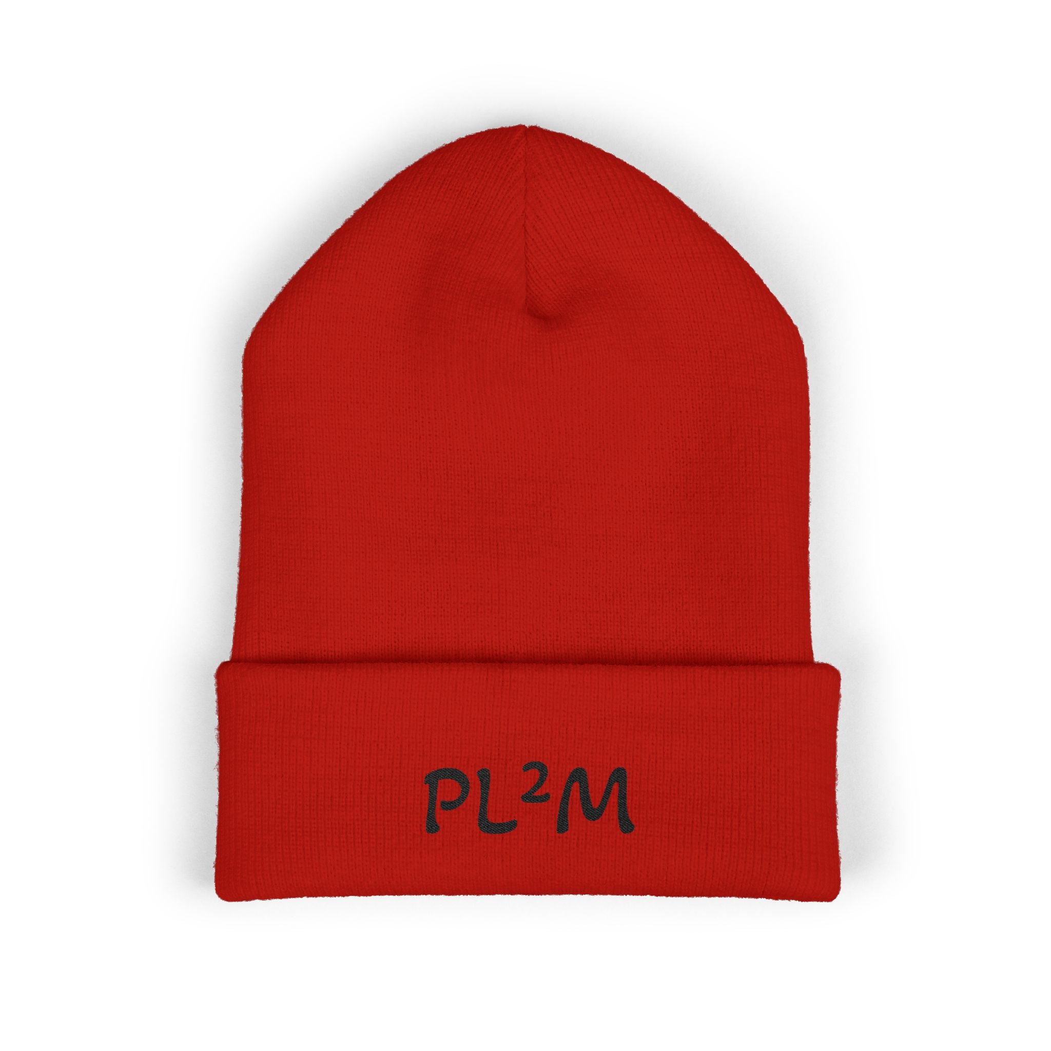 Embroidered 'PL2M' ( Parkinson's Looks Like Me) Cuffed Beanie - Classic Knit Winter Hat