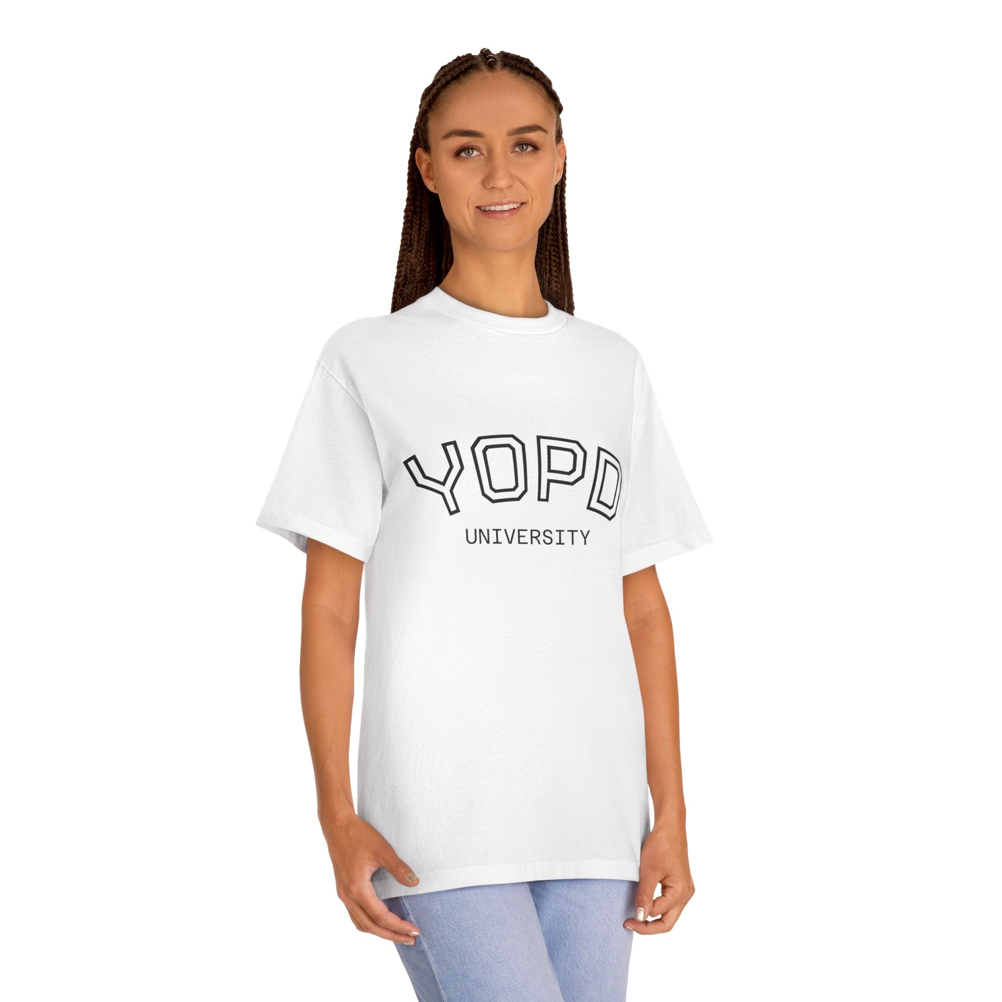 YOPD University Tee - College-Style Vintage Campus Shirt