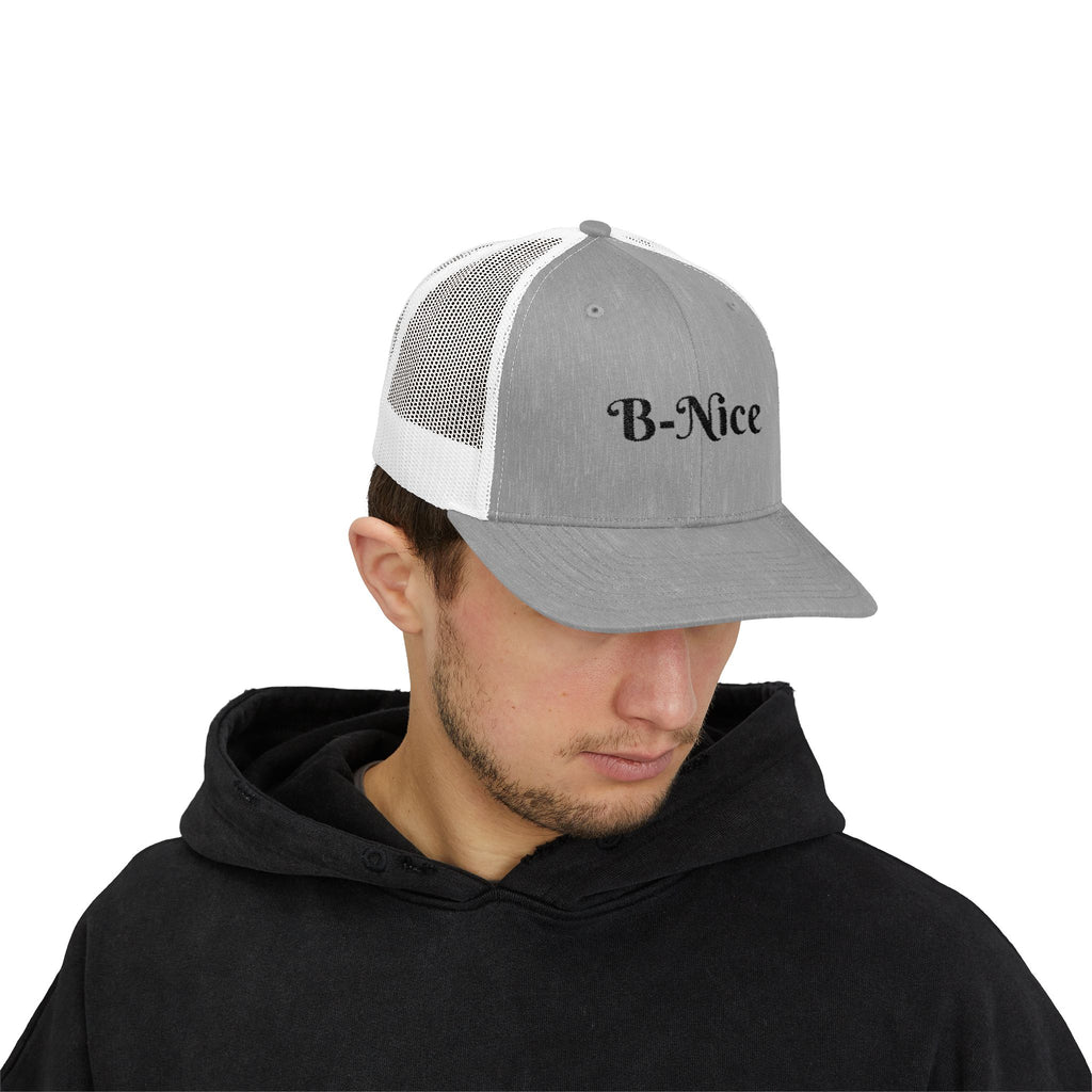 B-Nice Snapback Trucker Cap | Casual Style, Outdoor Fashion, Gift for Him/Her, Summer Accessory, Trendy Headwear