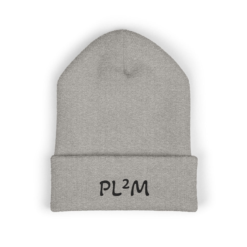 Embroidered 'PL2M' ( Parkinson's Looks Like Me) Cuffed Beanie - Classic Knit Winter Hat