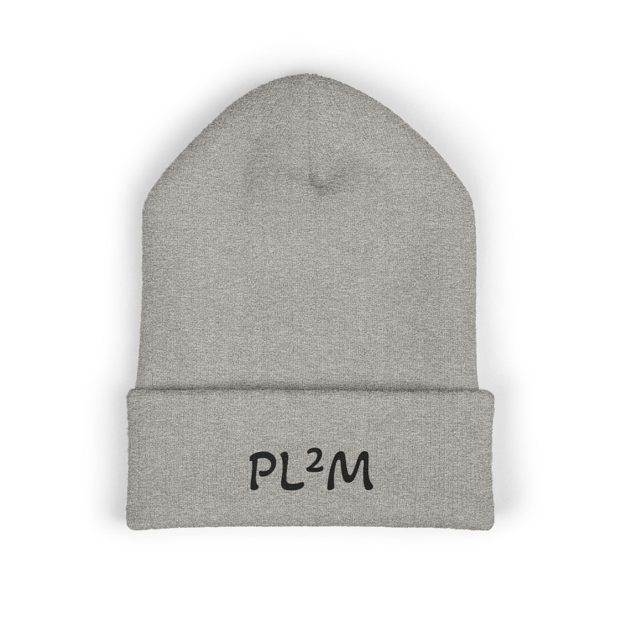 Embroidered 'PL2M' ( Parkinson's Looks Like Me) Cuffed Beanie - Classic Knit Winter Hat