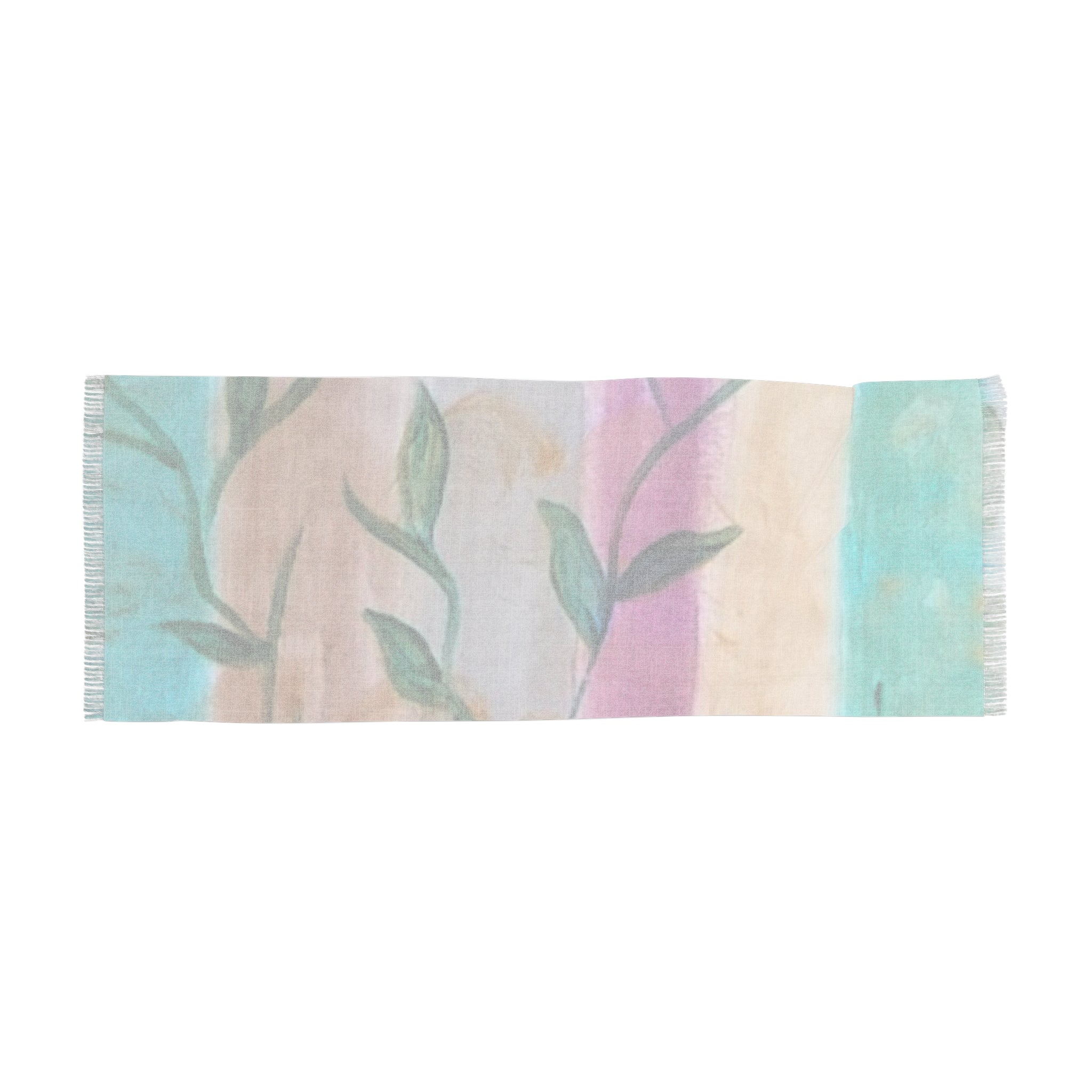 Lightweight Floral Scarf - Bohemian Wrap, Spring Accessory, Gift for Her, Beach Cover-Up, Layering Shawl