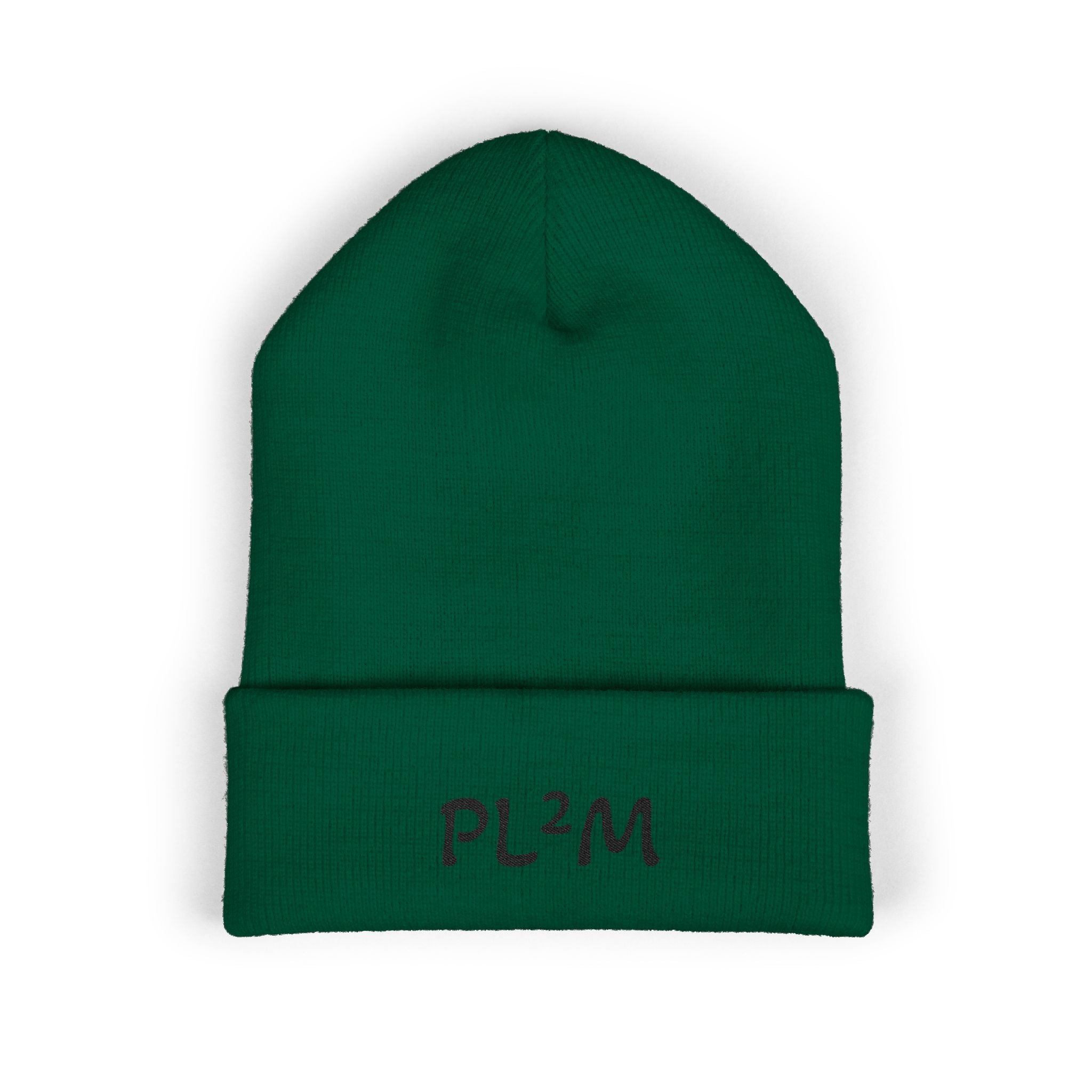 Embroidered 'PL2M' ( Parkinson's Looks Like Me) Cuffed Beanie - Classic Knit Winter Hat