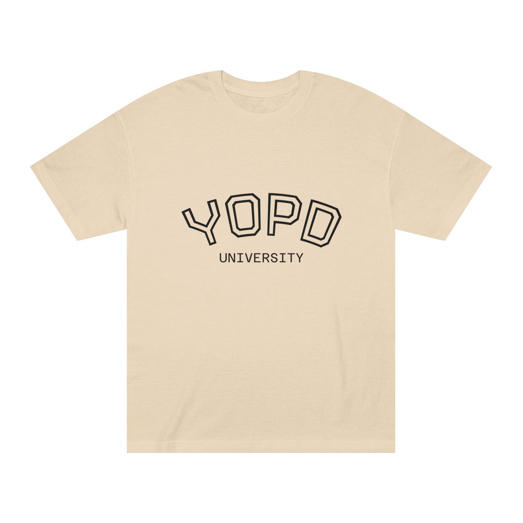 YOPD University Tee - College-Style Vintage Campus Shirt