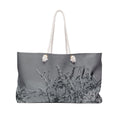 Stylish Weekender Bag - Travel Tote, Overnight Bag, Stylish Sports Bag, Weekend Getaway, Black and White Floral Design