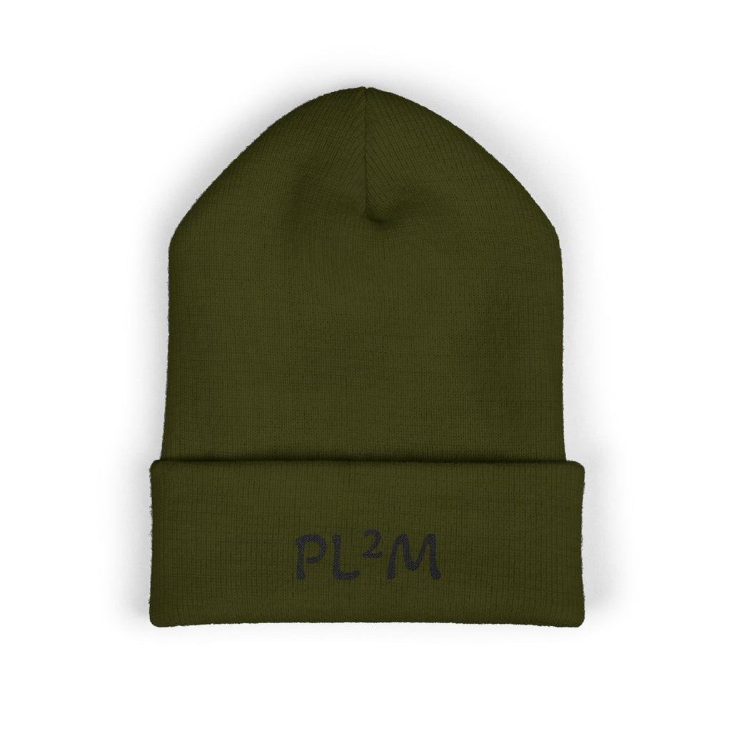 Embroidered 'PL2M' ( Parkinson's Looks Like Me) Cuffed Beanie - Classic Knit Winter Hat