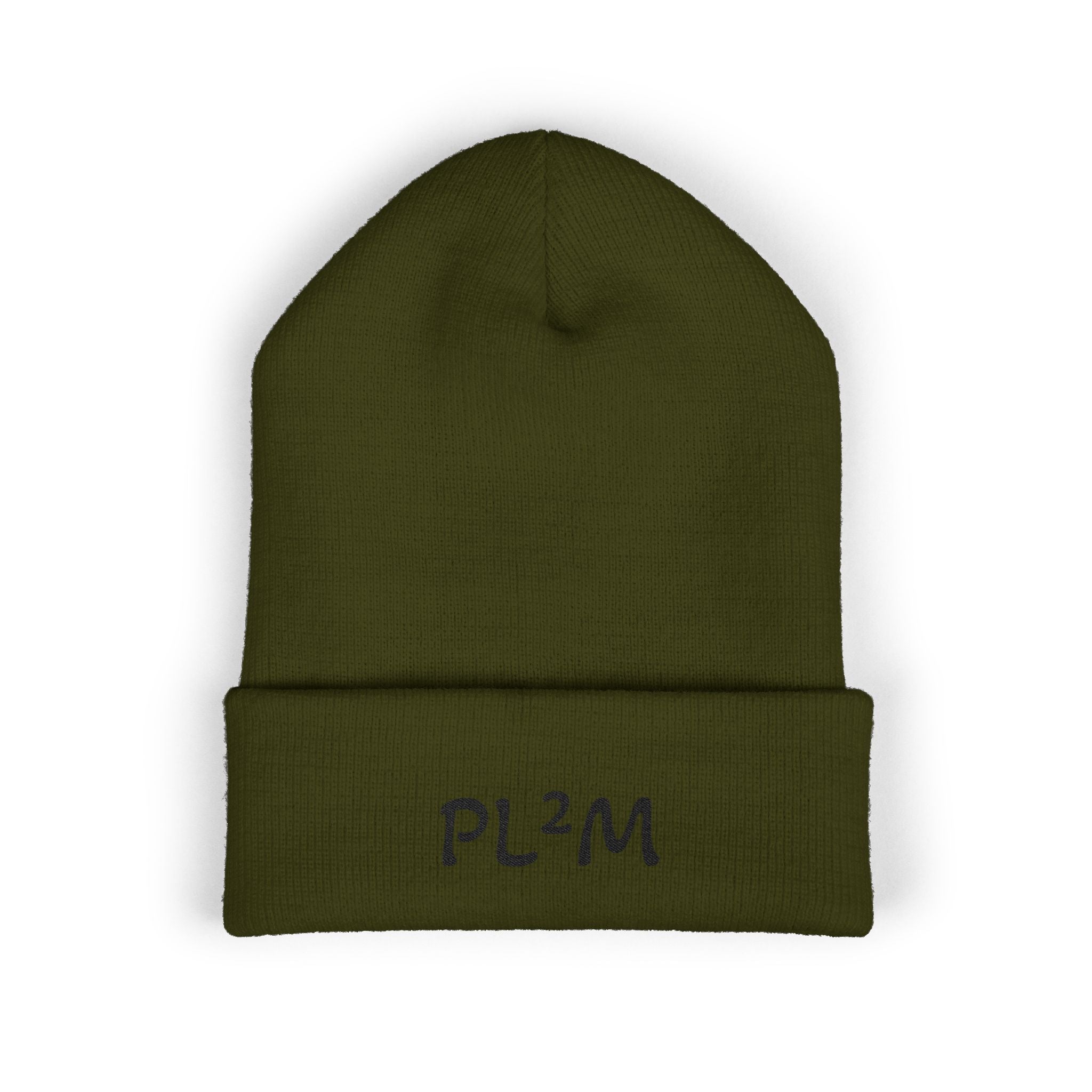 Embroidered 'PL2M' ( Parkinson's Looks Like Me) Cuffed Beanie - Classic Knit Winter Hat
