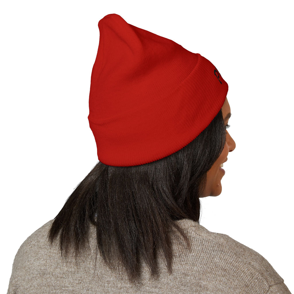 Embroidered 'PL2M' ( Parkinson's Looks Like Me) Cuffed Beanie - Classic Knit Winter Hat