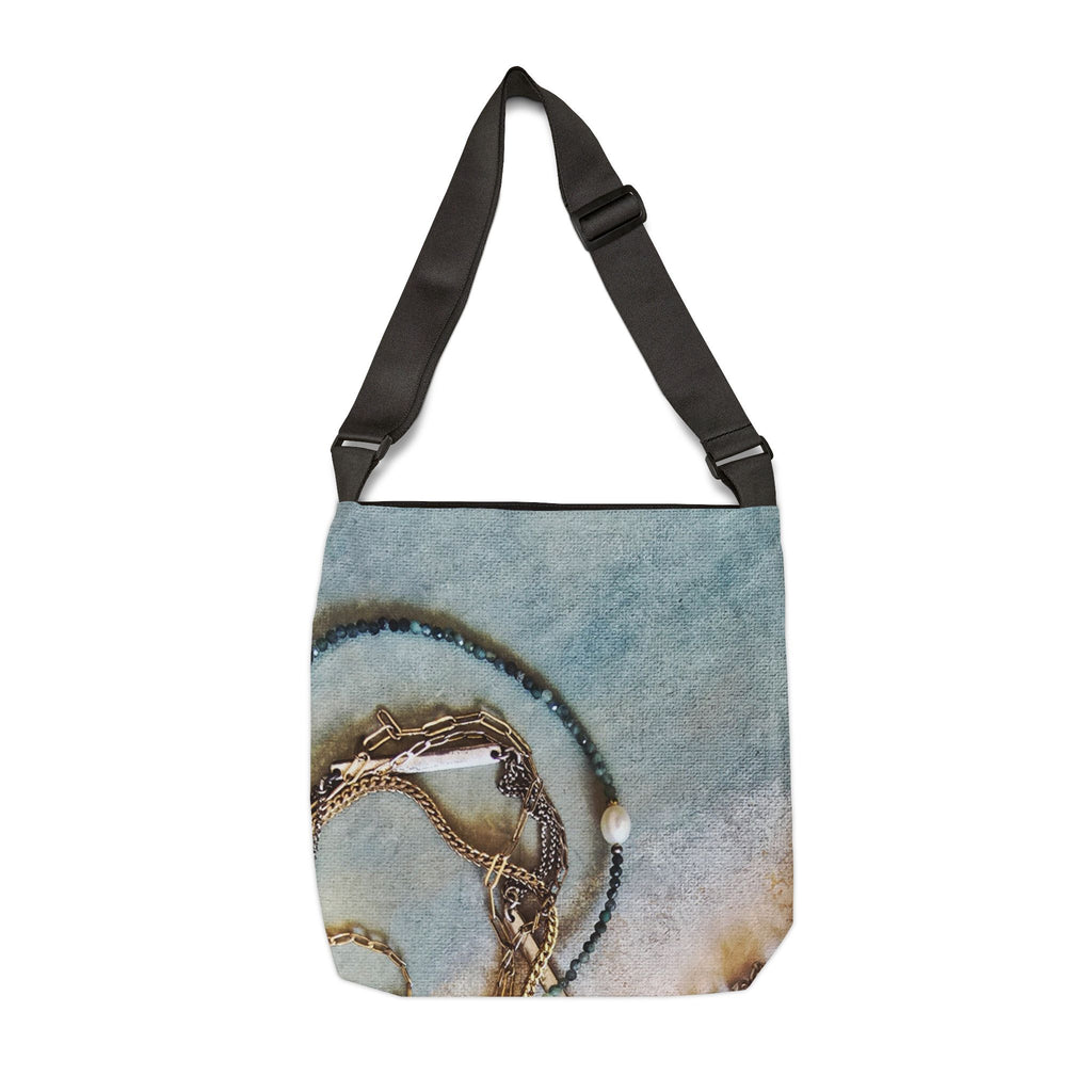 Vintage Jewelry Tote Bag — Adjustable Shoulder Tote